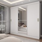 Guarda-roupa Solteiro Triunfo 3 Portas 2 Gavetas Com Espelho