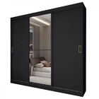 Guarda-roupa Solteiro Triunfo 3 Portas 2 Gavetas Com Espelho