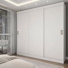 Guarda-roupa Solteiro Triunfo 3 Portas 2 Gavetas Flex Branco/