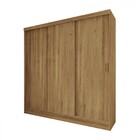 Guarda-roupa Solteiro Triunfo 3 Portas 2 Gavetas Flex Ipê/off