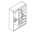 Guarda-roupa Solteiro Tunas Iii 2 Pt 3 Gv Branco