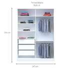 Guarda-roupa Solteiro Tunas Iii 2 Pt 3 Gv Branco