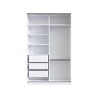 Guarda-roupa Solteiro Tunas Iii 2 Pt 3 Gv Branco