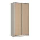 Guarda-roupa Solteiro Tunas Iv 2 Pt 3 Gv Branco E Noce