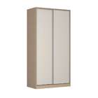 Guarda-roupa Solteiro Tunas Iv 2 Pt 3 Gv Noce E Branco