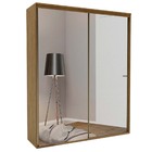 Guarda Roupa Solteiro Tv 2 Portas Espelhadas Mdf Autes Belmax