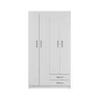 Guarda-roupa Solteiro Udinese 4pt 2gv Branco