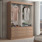 Guarda-roupa Solteiro Ushuaia 2 Portas 6 Gavetas Demolição -