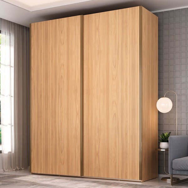 Guarda-roupa Solteiro Veneto 2 Portas 3 Gavetas 100% Mdf Olmo
