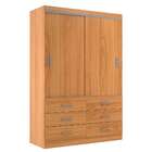 Guarda-roupa Solteiro Veneza 2 Pt 6 Gv Cinamomo