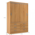 Guarda-roupa Solteiro Veneza 2 Pt 6 Gv Cinamomo