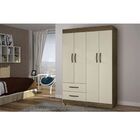 Guarda Roupa Solteiro Verona 4 Portas 2 Gavetas Salleto Móvei
