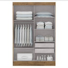 Guarda Roupa Solteiro Videira 2 Portas 2 Gavetas Com Espelho