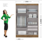 Guarda Roupa Solteiro Videira 2 Portas 2 Gavetas Com Espelho