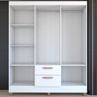 Guarda-roupa Solteiro Virtuoso 6 Portas 2 Gavetas Com Espelho
