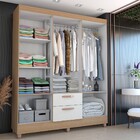 Guarda-roupa Solteiro Virtuoso 6 Portas 2 Gavetas Com Espelho