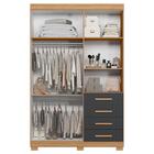 Guarda Roupa Solteiro Virtus 4 Portas E 4 Gavetas - Móveis Al