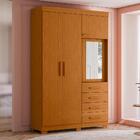 Guarda Roupa Solteiro Virtus 4 Portas E 4 Gavetas - Móveis Al