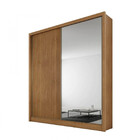 Guarda Roupa Solteiro Virtus Com Espelho Mdf 3 Gavetas Novo H