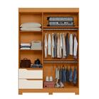 Guarda Roupa Solteiro Vivacce 3 Portas E 2 Gavetas Com Espelh