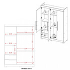 Guarda Roupa Solteiro Vivacce 3 Portas E 2 Gavetas - Móveis A