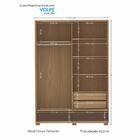 Guarda Roupa Solteiro Volpe 2 Portas Deslizantes Com Espelho