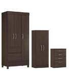 Guarda Roupa Solteiro Wind Com Multiuso Viena Com Comôda Astr