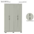 Guarda-roupa Solteiro York 4 Pt 2 Gv Off White