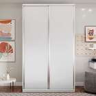 Guarda-roupa Solteiro Zermatt 100% Mdf  2 Pt 3 Gv Branco