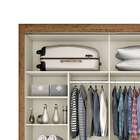 Guarda-roupa Solteiro Zurique 2 Portas 4 Gavetas Braúna/off W