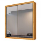Guarda-roupa Solteiro Zurique 2 Portas 4 Gavetas Espelhado Pe