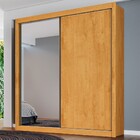 Guarda-roupa Solteiro Zurique 2 Portas 4 Gavetas Peroba/off W