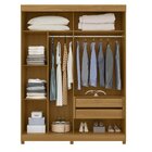 Guarda Roupa Spin Carvalho Grife/preto/branco Flex