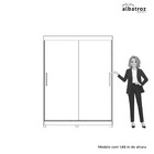 Guarda Roupa Spin Carvalho Grife/preto/branco Flex