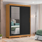 Guarda Roupa Spin Com 2 Portas E 2 Gavetas Com Espelho Em Pre