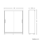 Guarda Roupa Spin Com 2 Portas E 2 Gavetas Com Espelho Em Pre