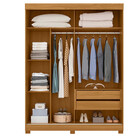 Guarda Roupa Spin Com 2 Portas E 2 Gavetas Com Espelho Em Pre