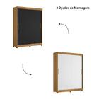 Guarda-roupa Spin Flex Com 2 Portas Carvalho, Branco E Preto