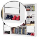 Guarda-roupa Stanley 8 Portas 4 gavetas Branco/cinamomo