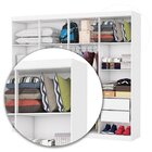 Guarda-roupa Stanley 8 Portas 4 gavetas Plus Branco/cinamomo