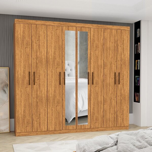 Guarda-roupa Stanley 8 Portas 4 gavetas Plus Cinamomo