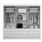 Guarda Roupa Star 3 Portas 9 Gavetas Sallêto Ipê Off White