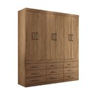 Guarda-roupa Star 6 Portas 9 Gavetas Jatoba