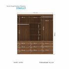 Guarda-roupa Star 6 Portas 9 Gavetas Jatoba