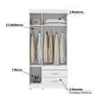 Guarda Roupa Star Com 3 Portas E Pés - Branco