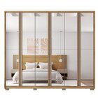 Guarda Roupa Suburban 6 Portas 4 Gavetas Com Espelho E Pés Su