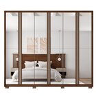 Guarda Roupa Suburban 6 Portas 4 Gavetas Com Espelho E Pés Su