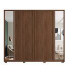 Guarda Roupa Suburban 6 Portas 4 Gavetas Ripado Com Espelho S