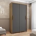 Guarda Roupa Suécia 2 Portas Cinamomo/grafite – Rv Móveis