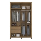 Guarda Roupa Suécia 2 Portas Cinamomo/grafite – Rv Móveis